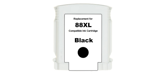 HP 88XL (C9396AN) High Yield  Black, Compatible Inkjet Cartridge